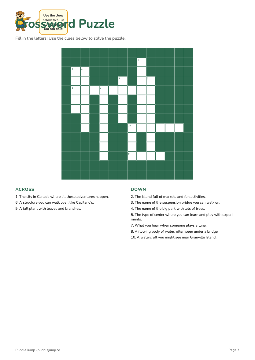Crossword puzzle